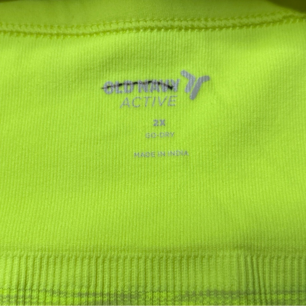 Old Navy Active 2X Womens Activewear Top Sports Bra Neon Built In Bra - Picture 2 of 15